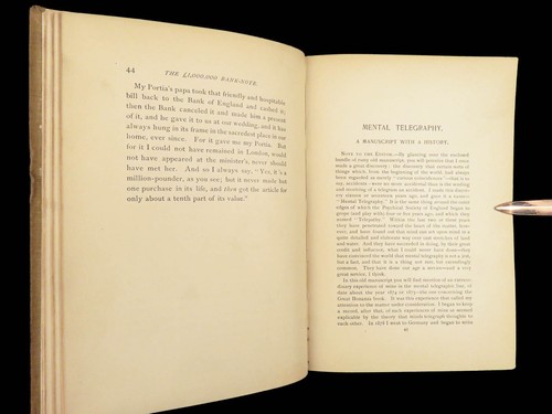 1893 Mark Twain 1st/1st Million Pound Bank Note & Other Stories Comedy Humor - Picture 13 of 22