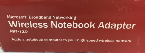 Microsoft Wireless - G Notebook Adapter MN-720 Broadband Networking High Speed - Picture 10 of 11