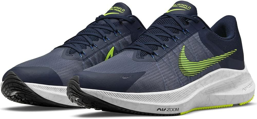 Nike Zoom Winflo 8 Midnight Navy Volt White Men display picture 1