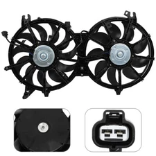 Engine Radiator Condenser Cooling Dual Fan Assembly For Nissan 370Z Infiniti Q70