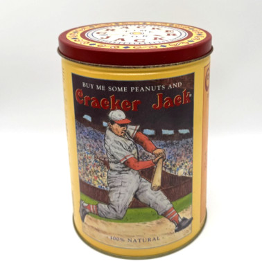 Cracker Jack 1991 Limited Edition Empty Vintage Tin 2nd in Series Baseball