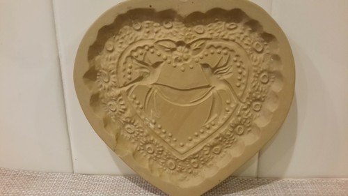 Vintage Borsa Marrone Biscotti Art Stampo Vittoriano Cuore/Amore Colombe 1984 Hill Design  - Foto 1 di 5