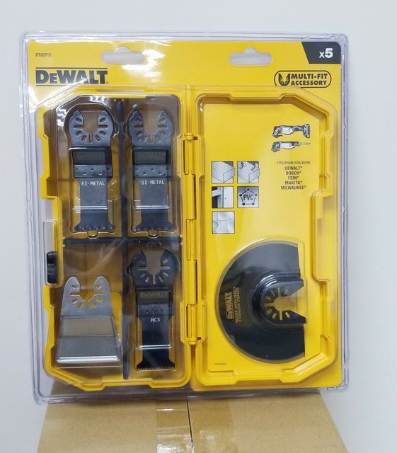 DeWalt DT20715QZ MultiTool Blade Set of 5 Piece with Plastic Carry