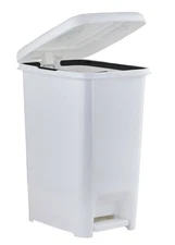 Step-On Trash Can Slim design 6.5 Gallon, Plastic Waste Bin with Pedal Lid 26 Qt