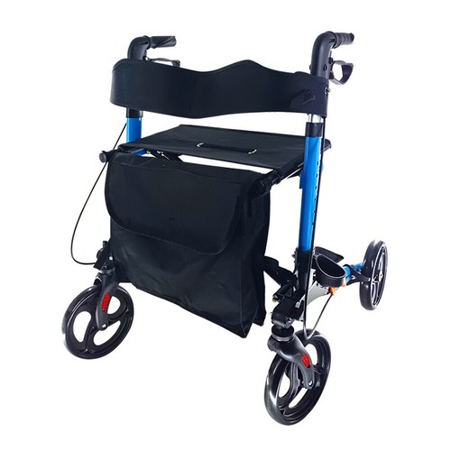 Foldable Rollator Walking Frame Mobility Walker Wheels Aid Elderly Disability AU - Picture 12 of 15