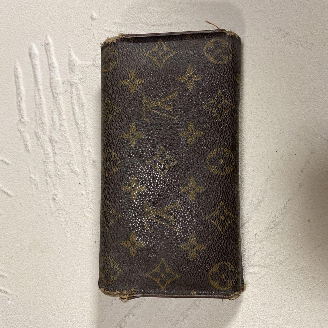 【鑑定済】LOUIS VUITTON モノグラム 長財布M61215 Louis Vuitton M61215 Monogram International Trifold Long Wallet