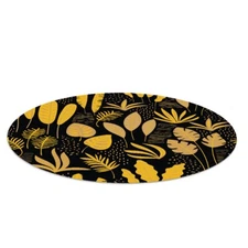 Round Mat Pad under Office Chair Desk Carpet Protector Yellow leaves fi 100