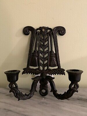 Wilton Cast Iron Wall Sconce Candle Holder - Iron Wall Sconce Candle