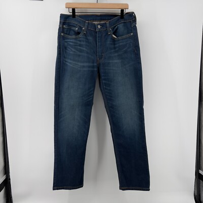 Levi 514 Men 34X30 Straight Fit Straight Leg Jeans Denim Blue Medium Wash