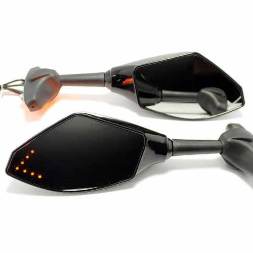 Fit For 2000-2008 Yamaha R1 R6 Motorcycle Rearview Mirrors with LED Turn Signals - Bild 4 von 14