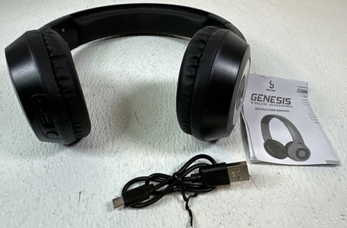 Genesis Uproar Wireless Bluetooth Kopfhörer Schwarz Bass Jaxx USB Premium Fit - Bild 7 von 10