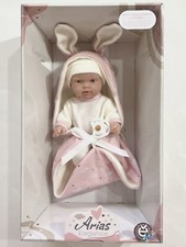 "Muñeco bebé Arias Elegance 13"" cuerpo vinilo completo caja sellada original España"