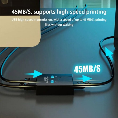 USB2.0 2 Ports Hub USB Switch Printer Sharer Two Computers Splitter U In Printer - Afbeelding 5 van 6