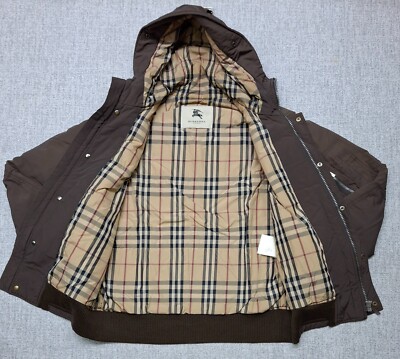 Burberry LONDON Winter Hooded Bomber Jacket Nova Check Burberry LONDON Winter Hooded Bomber Jacket Nova Check