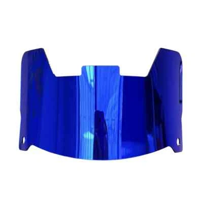 DARK BLUE CHROME MIRROR Full Size Football Flex Visors & Clip FOR DISPLAY ONLY