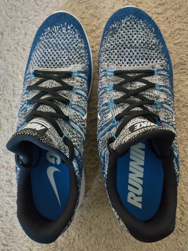 Large Size 15 - New Men's Nike LunarEpic Flyknit 2 Low Photo Blue - Picture 6 of 8