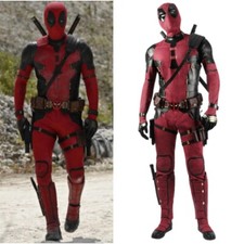 Deadpool 3 Wade Wilson Cosplay Costume Jumpsuit Mask Belt Shoulder Strap Outfit