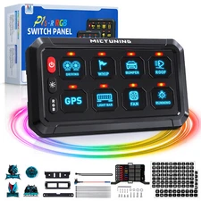 Universal P1S-R 8 Gang RGB Switch Panel LED Circuit Relay System Pod Touch Box