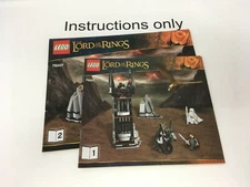 ONLY instruction books 1-2 Lego 79007 Battle at the Black Gate Lord of the Rings