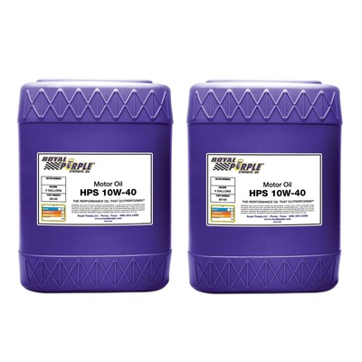 Royal Purple HPS SAE 10W-40 High Performance Engine Motor Oil 5 Gallon Pail Pair