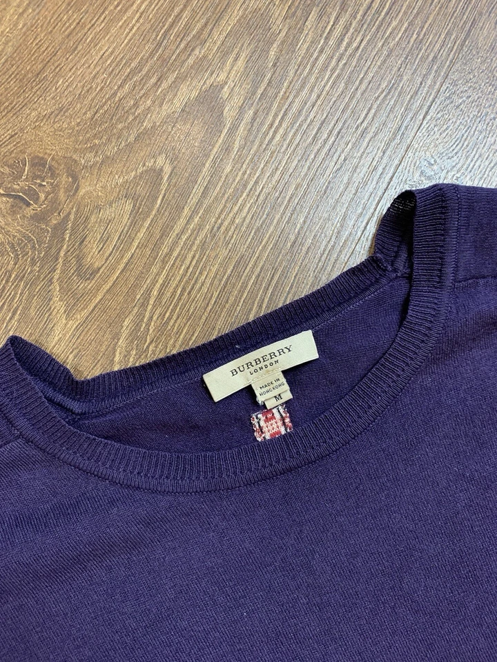 Burberry London Women's T-Shirt Purple color Size M - Image 3 of 4