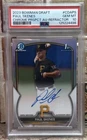 2023 Paul Skenes Bowman Chrome Auto Refractor #/499 PSA 10 - Cy Young - Pirates
