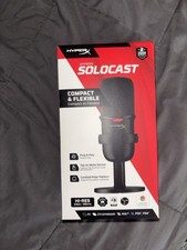 HyperX SoloCast USB Gaming Microphone Compatible with PC, PS4, PS5, Mac Black