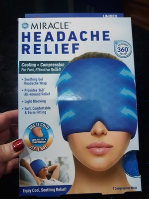 MIRACLE Headache Relief, Hot/Cold/Compression (360°), Soothing Gel, Brand New!