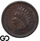 1864 Indian Head Cent Penny, Bronze, Choice Gem BU+, Tough This Nice!