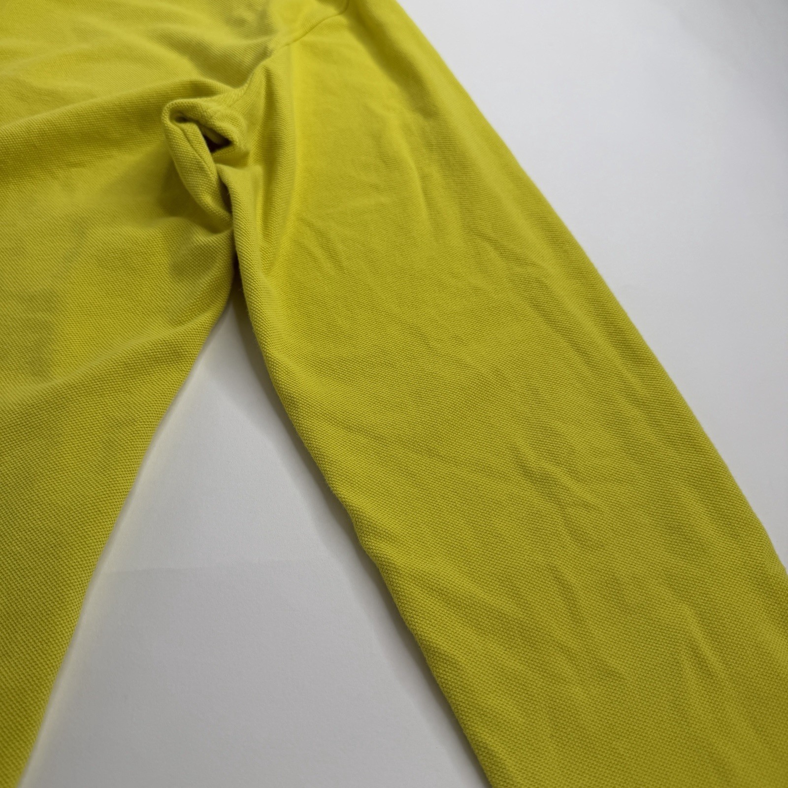 Stussy Louie Long Sleeve Yellow Polo Checkerboard Collar size Medium thumbnail 6