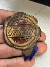 Chrysler Ribbon Grille Enamel Radiator Emblem Badge Vintage Original Chrysler Ribbon Grille Enamel Radiator Emblem Badge Vintage Original