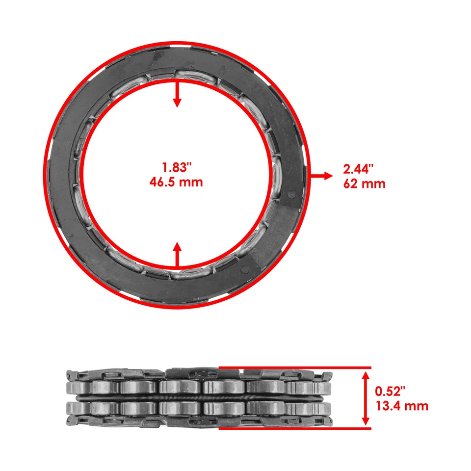 Starter Clutch One Way Bearing Sprag for Honda CRF450R CRF450Rx 2017-2020 Foto 2 de 4