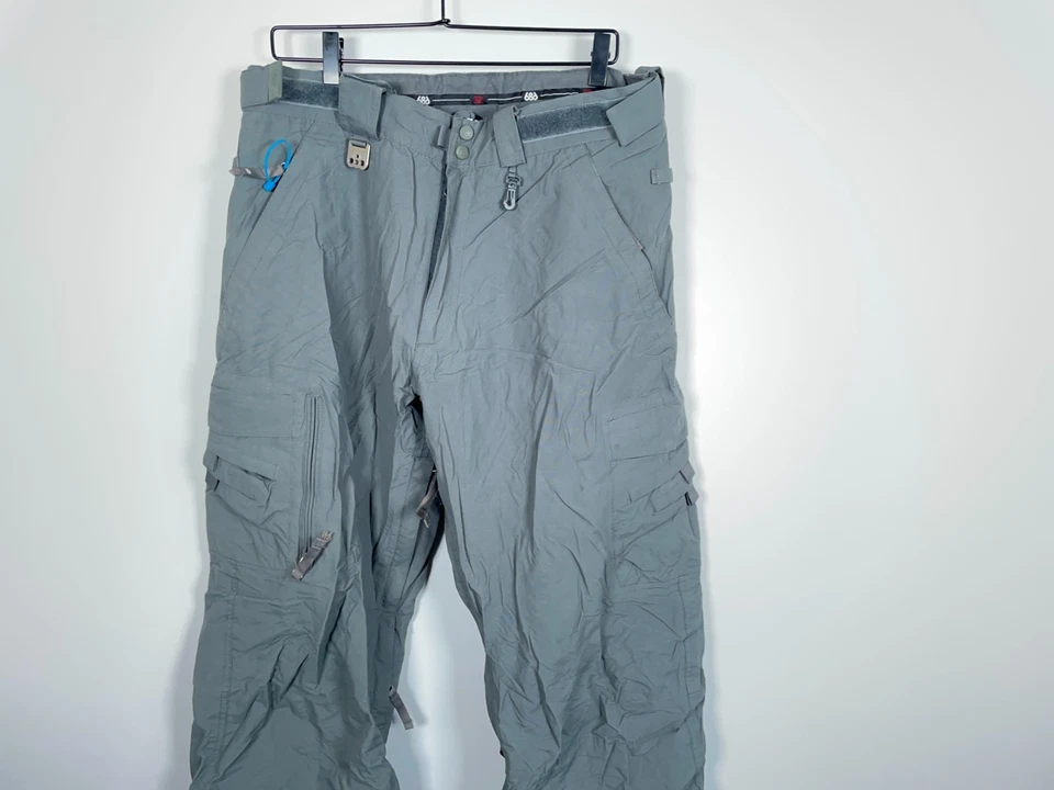 686 Pantalones Inteligentes Para Hombre Grandes Gris 2 en 1 Carga Snowboard Nieve Esquí Forrado Foto 4 de 4