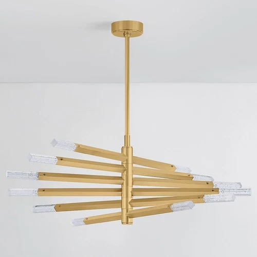 Corbett Lighting 501-42 Strasbourg 42"W LED Abstract Chandelier - Brass - Picture 7 of 9