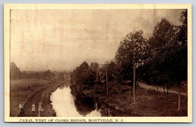 Morris Canal West of Cooks Bridge Montville New Jersey NJ c1910 Postcard