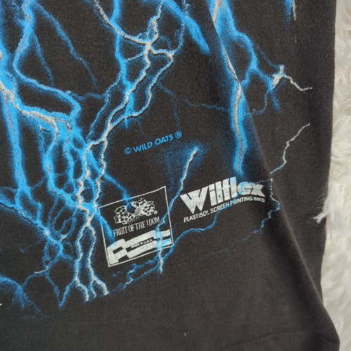 Vintage Wild Oats Lightning Test Print Shirt Sz XL AOP - Picture 9 of 15