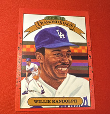 Donruss 1990 Diamond Kings Willie Randolph #19 Dodgers error card 