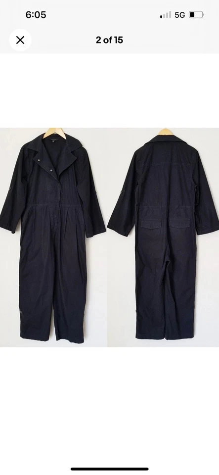 Mono a Presión Banana Republic Finley Algodón Popelina Con Cinturón M Usado en Excelente Condición Foto 3 de 4