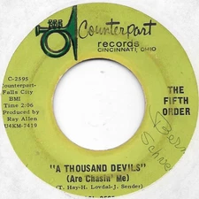 THE FIFTH ORDER A Thousand Devils (Are Chasin' Me) on Counterpart garage 45 HEAR
