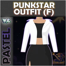 Roblox World Zero WZ - PUNKSTAR OUTFIT (F) - PASTEL HEX ITEMS