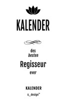 Regisseur Kalender 2020: Wochenplaner Tagebuch Journal Notizen Planung SprüChe