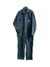 Vtg Mechanic Coverall Teal Blue Distressed Size 46
