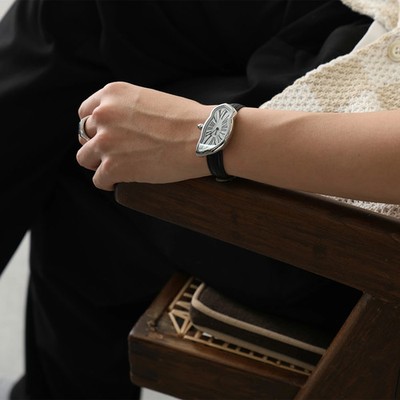 Laphont Melting Watch Large Analog Japanese Gold or Silver or