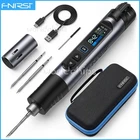 FNIRSI HS-03 Smart Soldering Iron Cordless Rechargeable Soldering Iron + Tips