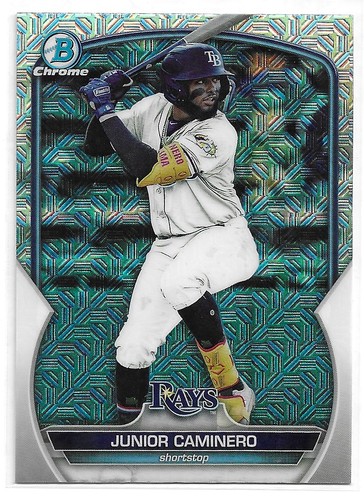 2023 Bowman Chrome #BCP-162 Junior Caminero Prospects Mojo Refractor