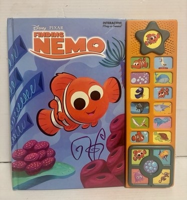 Rare Vintage Disney Finding Nemo Interactive Play A Sound Book Working Fast Ship