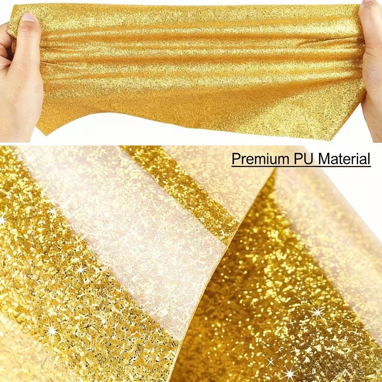 Glitter Heat Transfer Vinyl Bundle 12Pcs 12"x10" Iron On HTV for T-Shirts Crafts