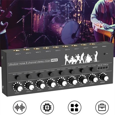 Hochleistungs Audio Mixer 6 oder 8 Kanäle für Aufnahme und Live Events