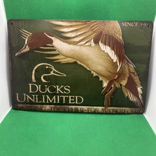 Ducks Unlimited-Metal Sign for Bar/Garage/Man Cave/Game Room