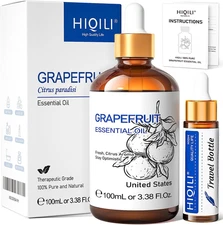 HIQILI Grapefruit Essential Oil 3.38oz 100% Pure Natural for Diffuser Skin